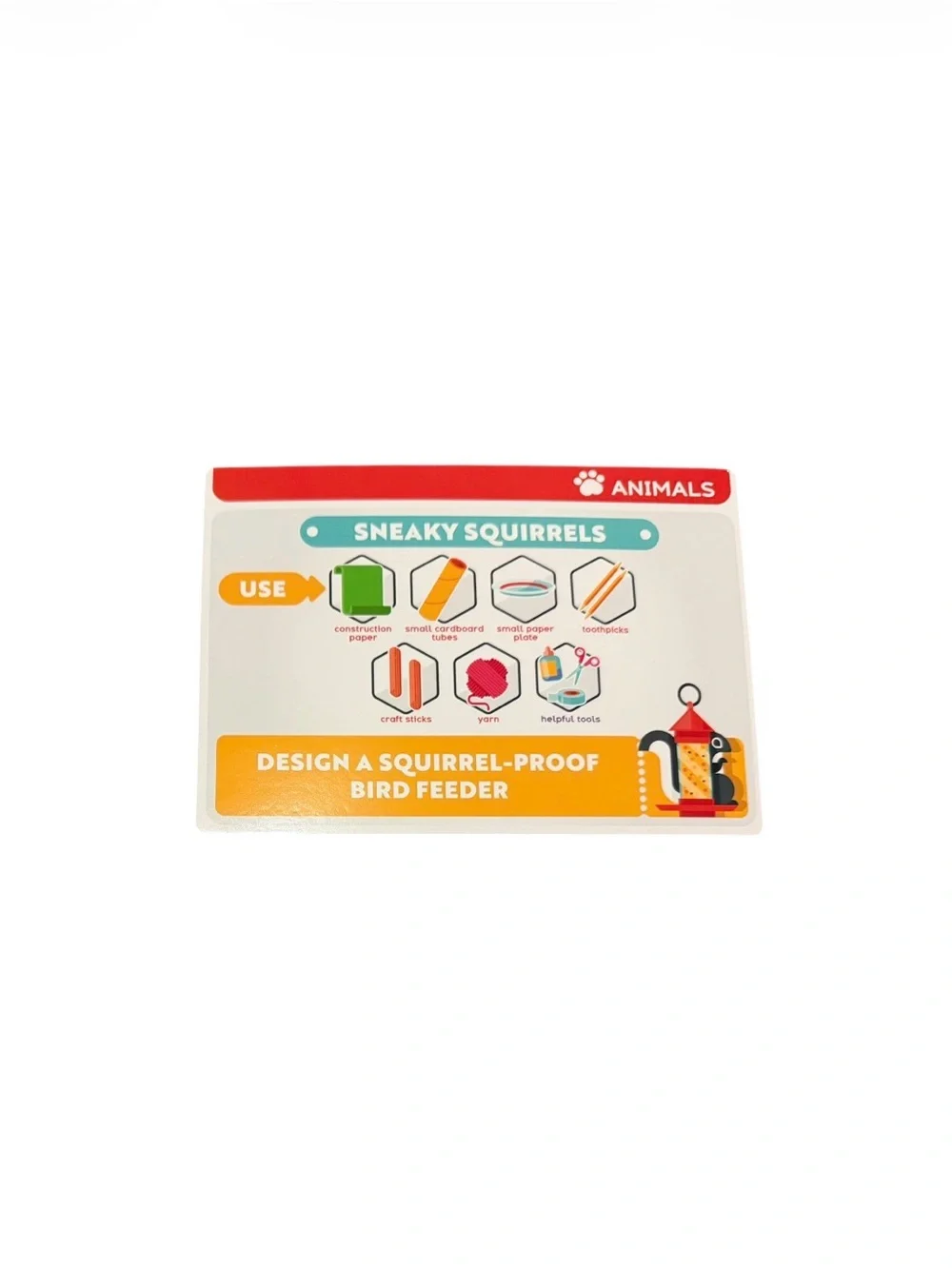 STEM Challenge Jr. Activity Cards